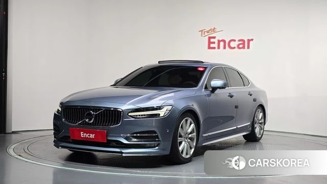 Volvo S90 2018 Небесно-голубой из Кореи