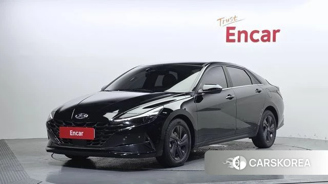 Hyundai Avante (CN7) 2021 Черный из Кореи