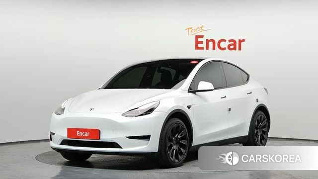 Tesla Model Y 2023 Белый из Кореи
