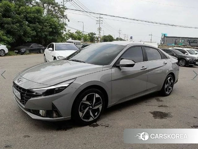 Hyundai Avante (CN7) 2021 Серебристо-серый из Кореи