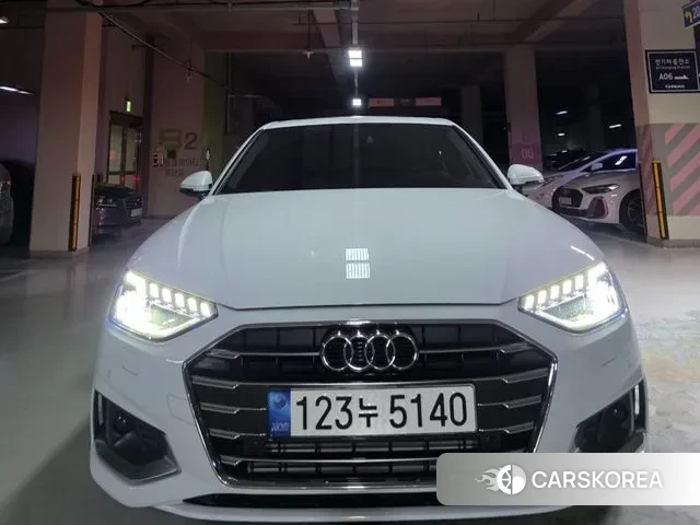 Audi A4 (B9) 2022 Белый из Кореи