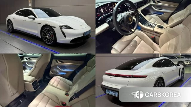 Porsche Taycan 2021 Белый из Кореи