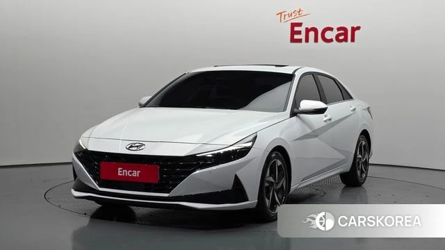 Hyundai Avante (CN7) 2020 Белый из Кореи