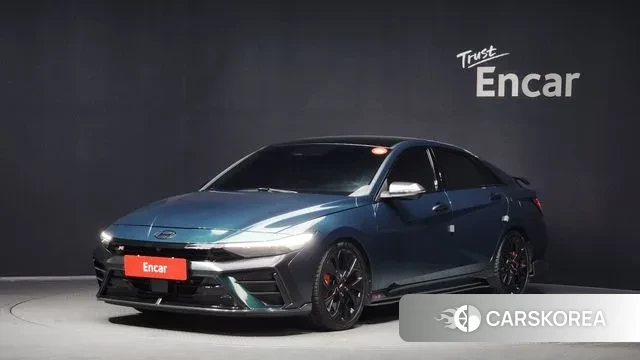 Hyundai The New Avante (CN7) 2024 Темно-зеленый из Кореи