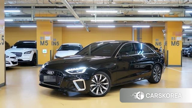 Audi A4 (B9) 2023 Черный из Кореи