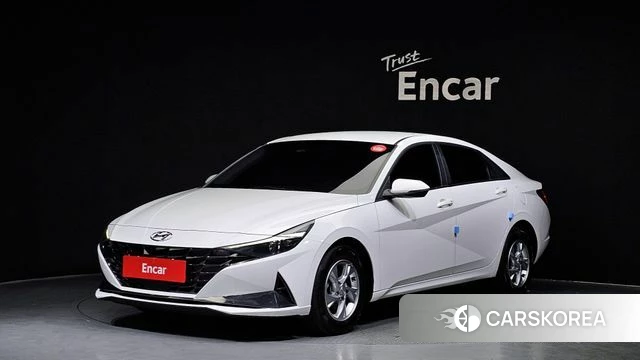 Hyundai Avante (CN7) 2021 Белый из Кореи