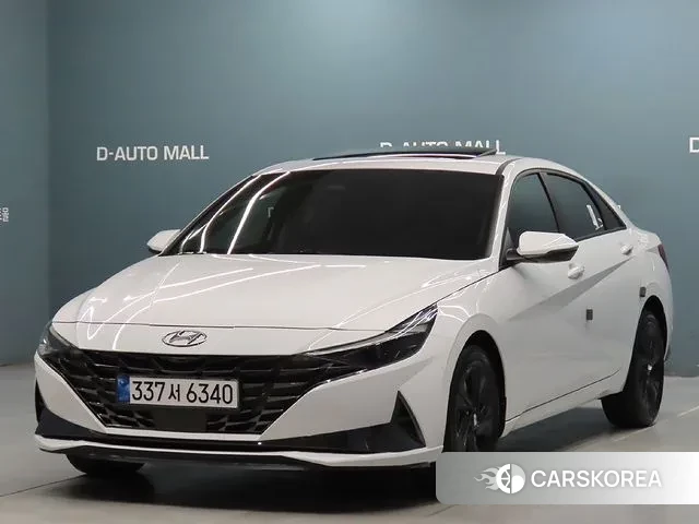 Hyundai Avante (CN7) 2022 Белый из Кореи