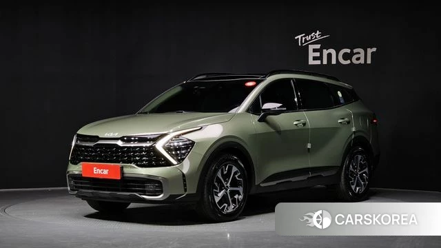 Kia Sportage 5th Generation Hybrid 2023 Светло-зеленый из Кореи