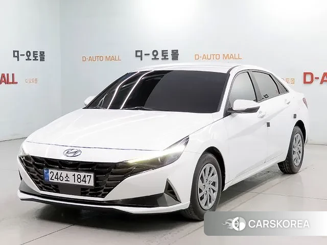 Hyundai Avante (CN7) 2021 Белый из Кореи