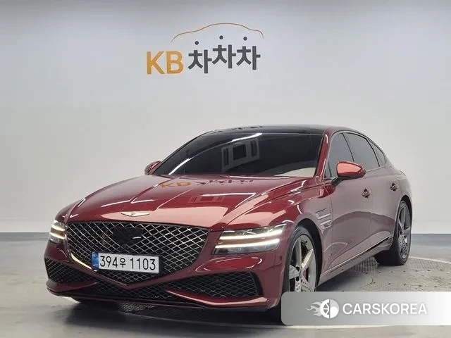 Genesis G80 (RG3) 2022 Красный из Кореи