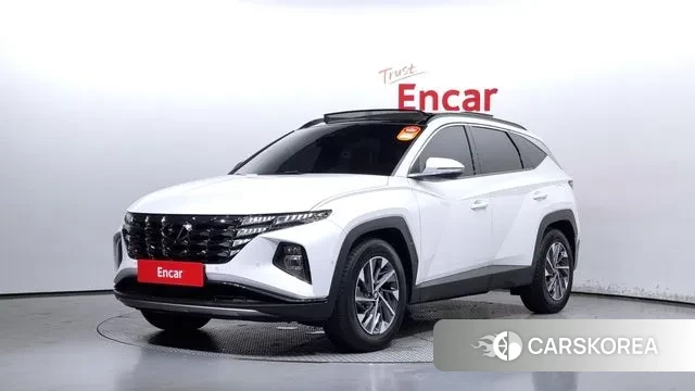 Hyundai Tucson Hybrid (NX4) 2021 Белый из Кореи