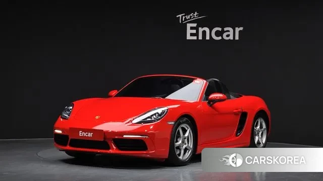 Porsche 718 Boxster 2018 Красный из Кореи
