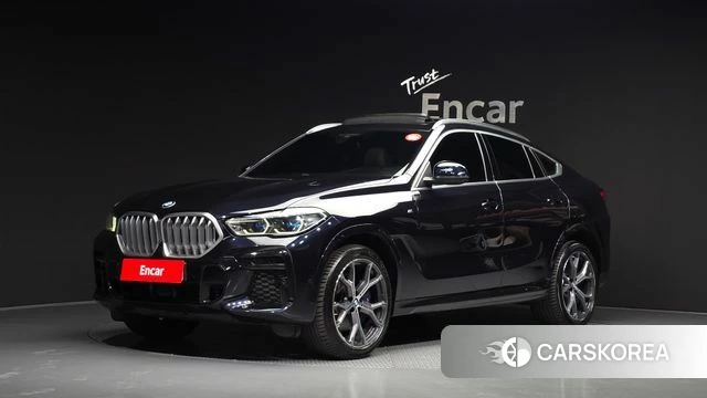 BMW X6 (G06) 2022 Черный из Кореи