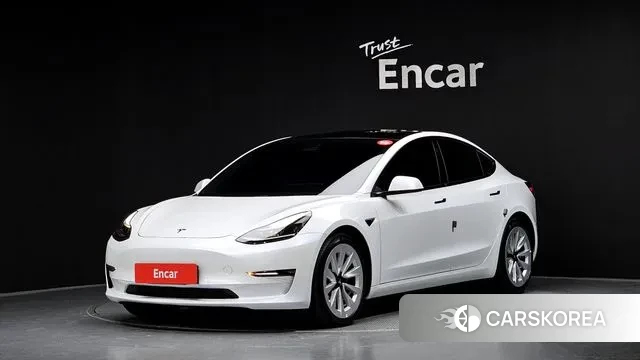 Tesla Model 3 2021 Белый из Кореи