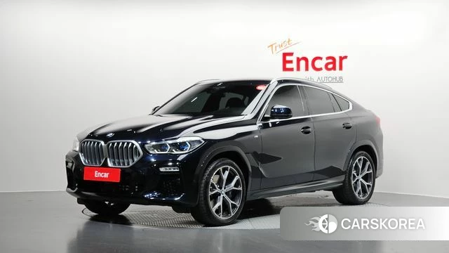 BMW X6 (G06) 2021 Черный из Кореи