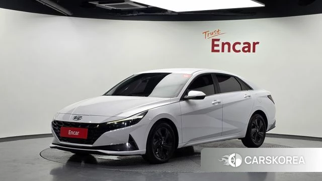 Hyundai Avante (CN7) 2021 Белый из Кореи