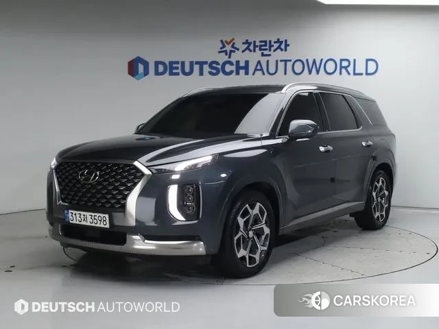 Hyundai Palisade 2021 Темно-зеленый из Кореи
