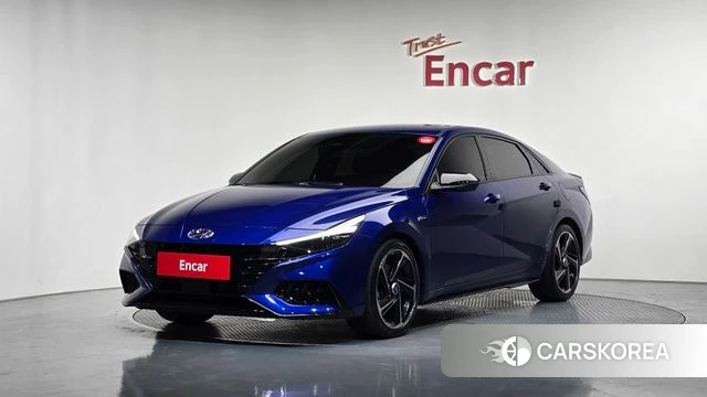 Hyundai Avante (CN7) 2020 Синий из Кореи