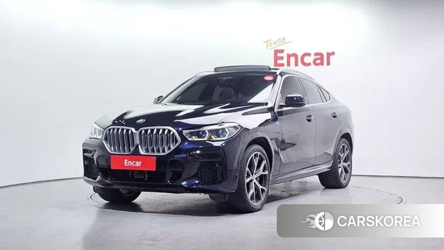 BMW X6 (G06) 2023 Черный из Кореи
