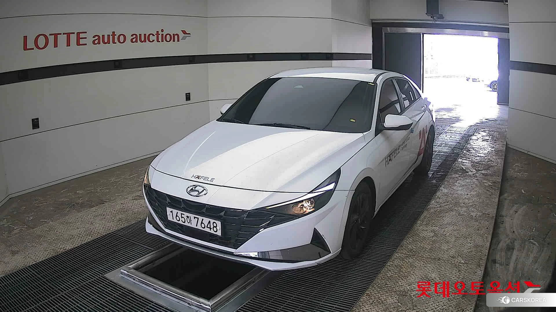 Hyundai Avante Hybrid 2022 Polar White из Кореи