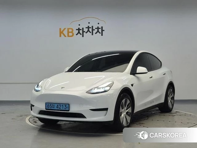 Tesla Model Y 2023 Белый из Кореи
