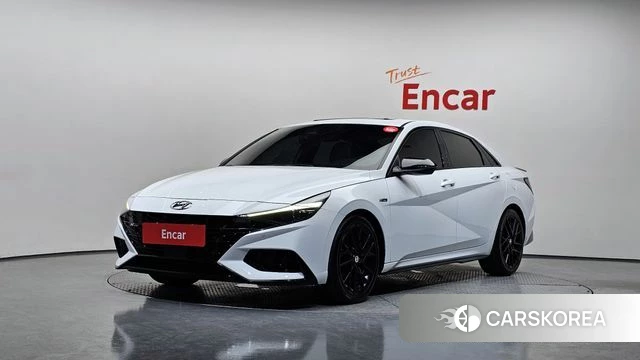 Hyundai Avante (CN7) 2021 Белый из Кореи