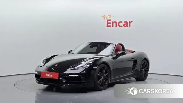 Porsche 718 Boxster 2018 Черный из Кореи