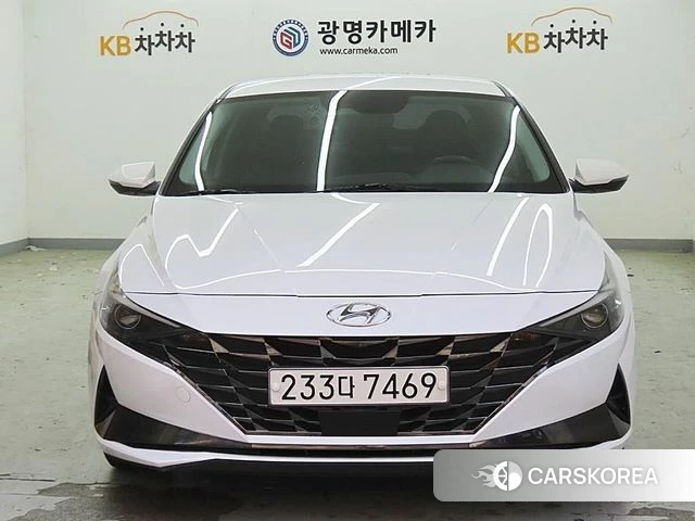 Hyundai Avante (CN7) 2021 Белый из Кореи