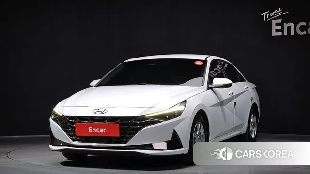 Hyundai Avante (CN7) 2021 Белый из Кореи