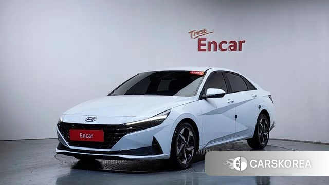 Hyundai Avante (CN7) 2022 Белый из Кореи