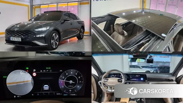 Kia K8 Hybrid 2023 Черный из Кореи
