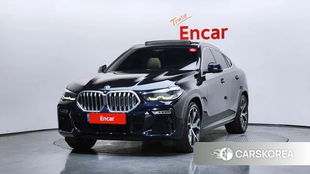 BMW X6 (G06) 2021 Черный из Кореи