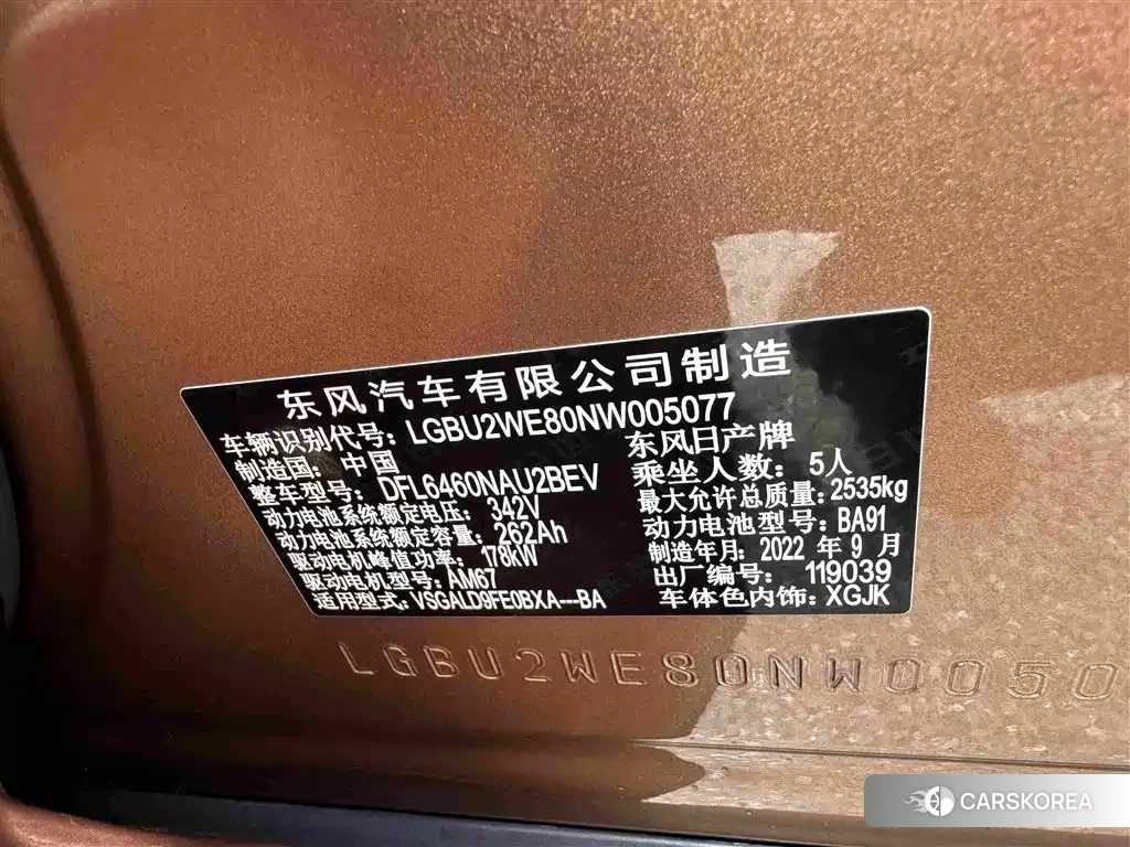 Nissan Ariya 2023 Champagne/brown из Китая