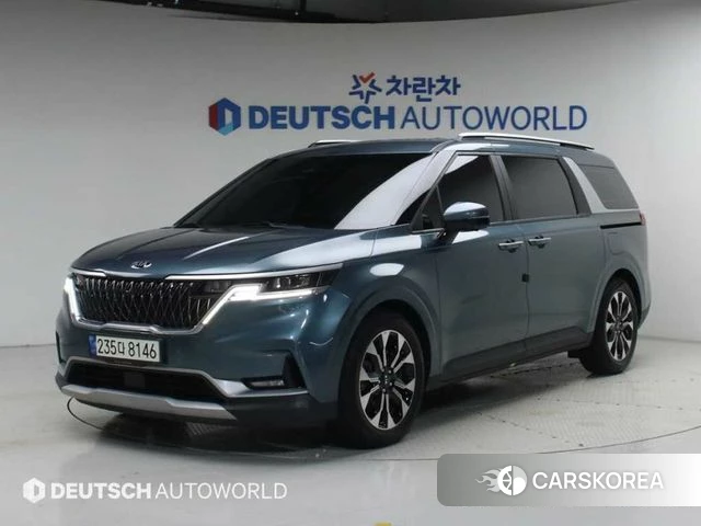 Kia Carnival 4th generation 2021 Небесно-голубой из Кореи
