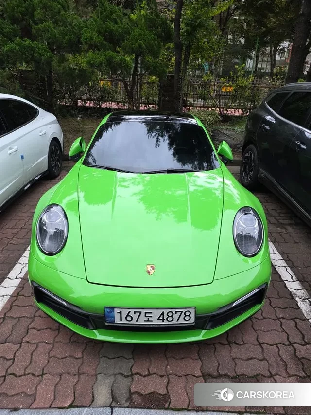 Porsche 911(992) 2020 Зеленый из Кореи