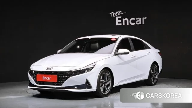 Hyundai Avante (CN7) 2020 Белый из Кореи