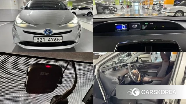 Toyota Prius 4th Generation 2018 Серебристо-серый из Кореи