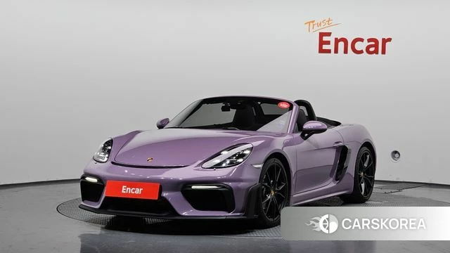 Porsche 718 Boxster 2018 Фиолетовый из Кореи