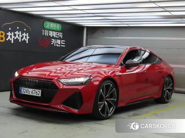 Audi RS7 (4K) 2021 Красный из Кореи