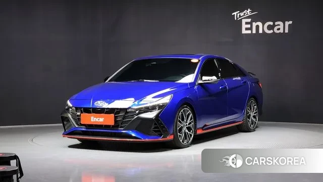 Hyundai Avante (CN7) 2022 Синий из Кореи