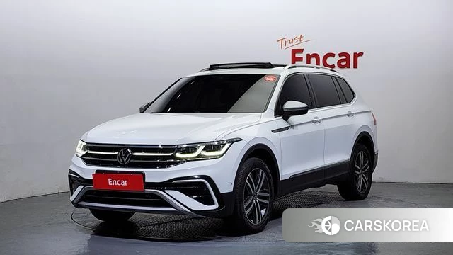 Volkswagen Tiguan Allspace 2022 Белый из Кореи