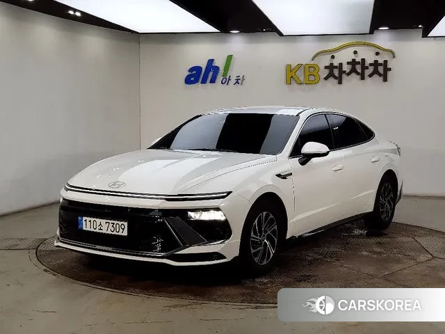 Hyundai Sonata D Edge Hybrid (DN8) 2023 Белый из Кореи