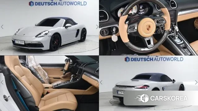 Porsche 718 Boxster 2018 Белый из Кореи
