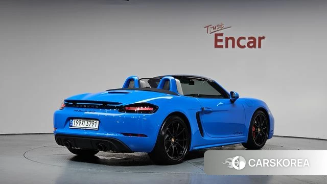 Porsche 718 Boxster 2023 Синий из Кореи