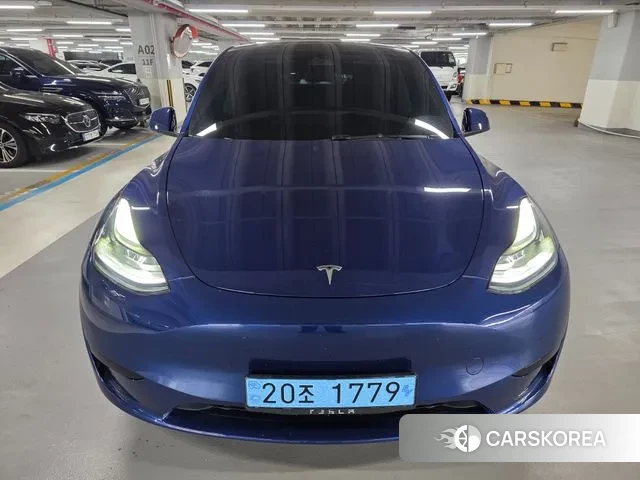 Tesla Model Y 2023 Синий из Кореи