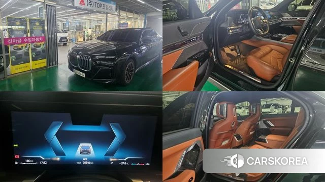 BMW 7 Series (G70) 2023 Черный из Кореи