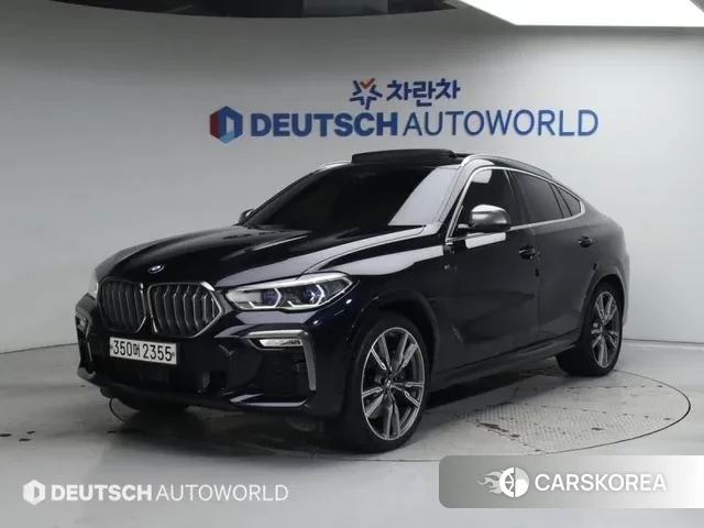 BMW X6 (G06) 2020 Черный из Кореи