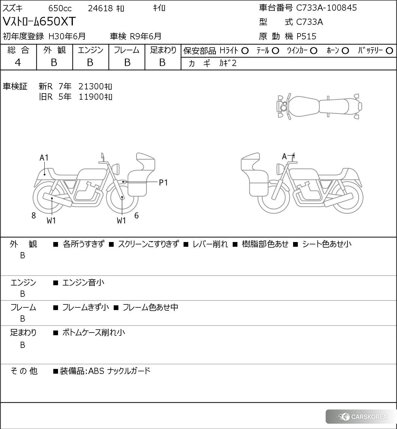 Проданный Suzuki V-STROM 650 XT id 3947566 из Японии, фото 5