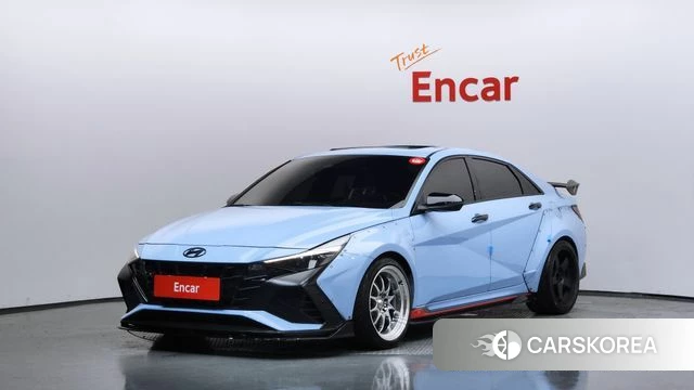 Hyundai Avante (CN7) 2022 Светло-серебряный цвет из Кореи