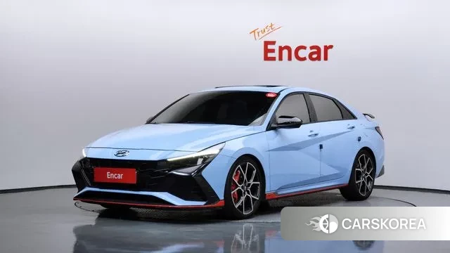 Hyundai Avante (CN7) 2022 Небесно-голубой из Кореи